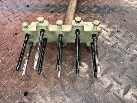 Ninja Tines ® set up on Toro Quad Tine Head (2x5)